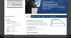 Desktop Screenshot of kfz-weitze.de